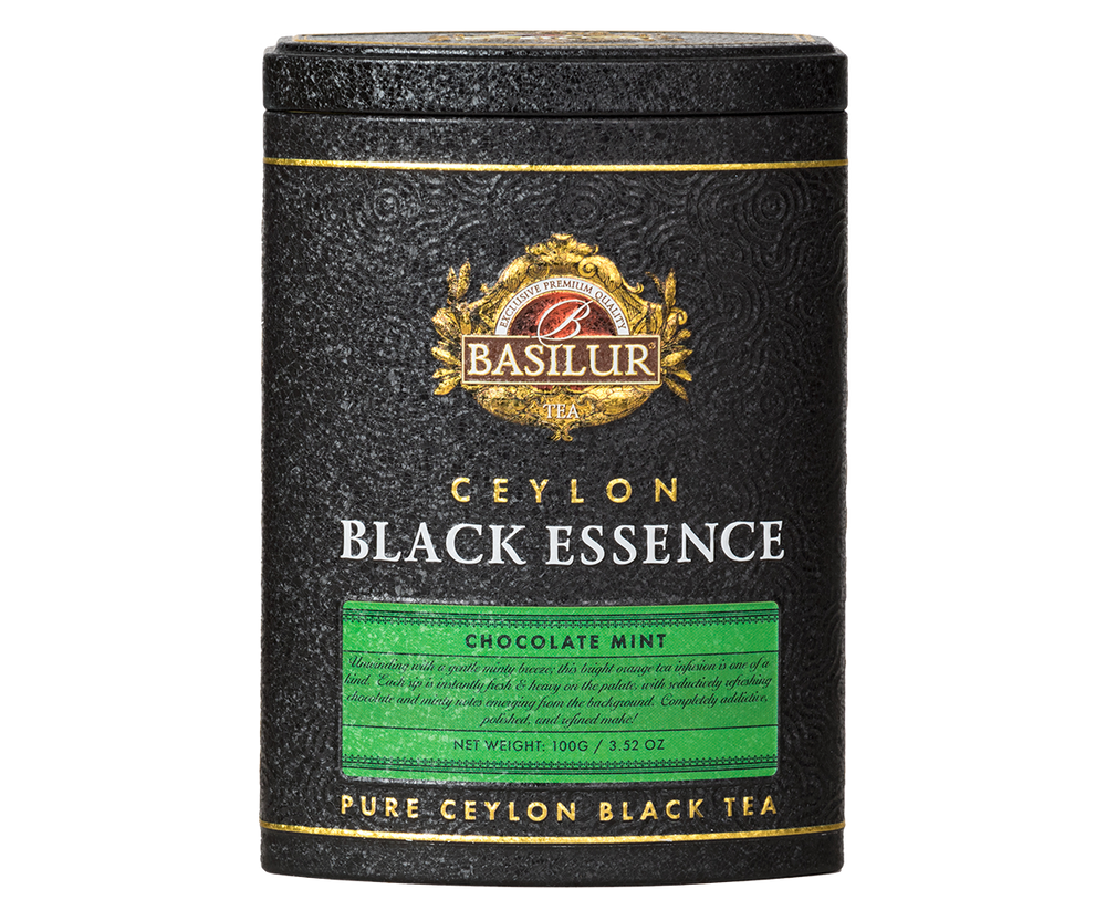 Basilur Black Essence Chocolate Mint Tea, Loose Tea 100g