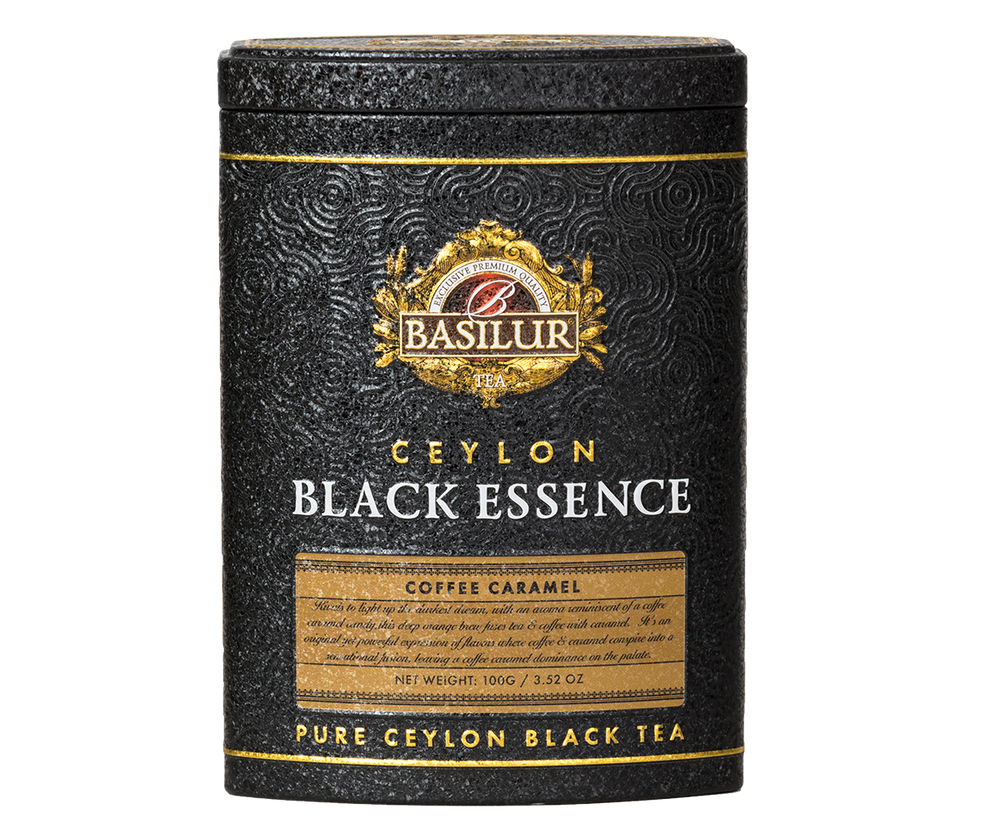 Basilur Black Essence Coffee Caramel Tea, Loose Tea 100g