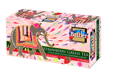Battler Strawberry Flavoured Ceylon Green Tea, 25 Count Tea Bags