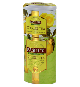Basilur Citrus Green Tea Tin Caddies