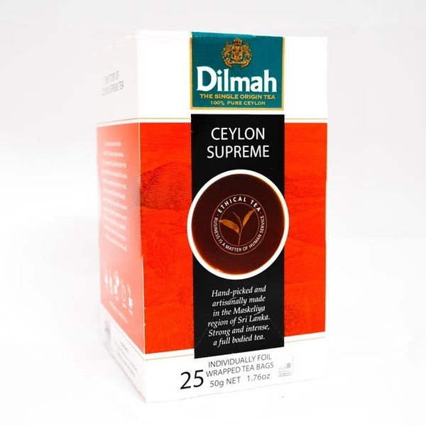 Dilmah Ceylon Supreme Tea, 25 Count Tea Bags