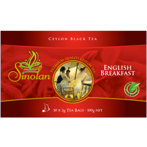 Sinolan English Breakfast Ceylon Tea, 50 Count Tea Bags – ceylontstore.com
