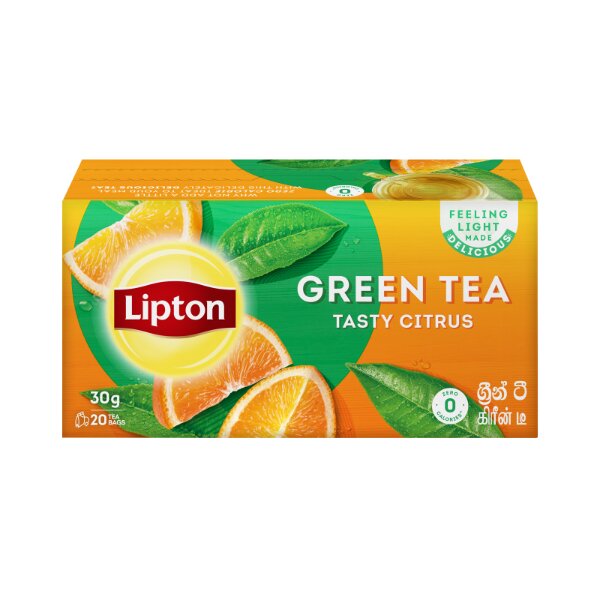Lipton Citrus Green Tea , 20 Count Tea Bags
