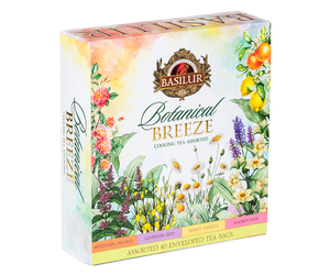 Basilur Botanical Breeze Assorted Tea, 40 Count Tea Bags