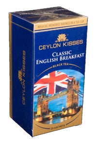 Ceylon Kisses Classic English Breakfast, 25 Count Tea Bags