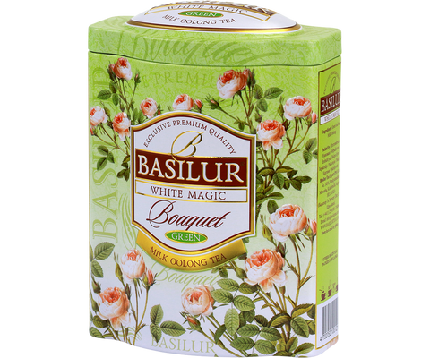 Basilur White Magic Bouquet Tin Caddies
