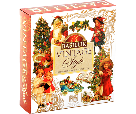 Basilur Vintage Style Assorted Tea, 40 Count Tea Bags