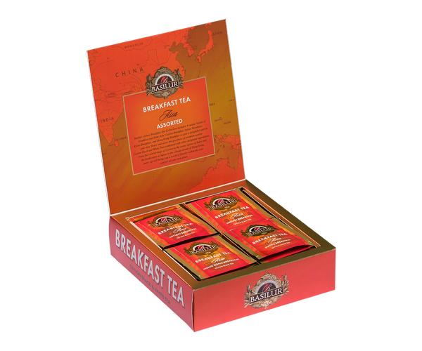 Basilur Asia Breakfast Assorted Tea, 40 Count Tea Bags