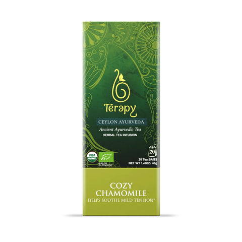 Terapy Ceylon Cozy Chamomile, 20 Count Tea Bags