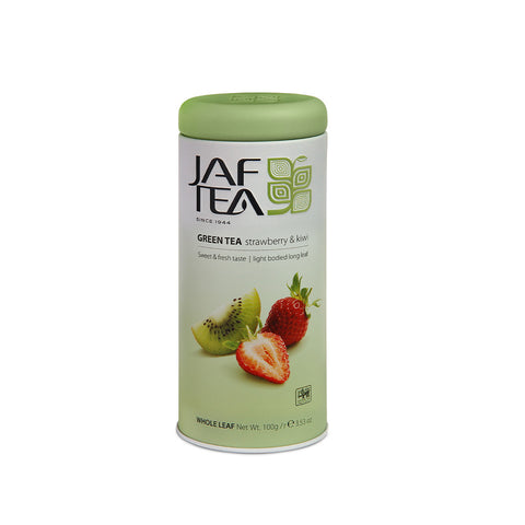 Jaf Strawberry And Kiwi Flavoured Ceylon Green Tea, Loose Tea 100g