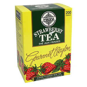 Mlesna Strawberry Flavoured Ceylon Tea, Loose Tea 200g – ceylontstore.com