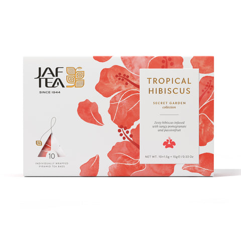 Jaf Tropical Hibiscus Tea, 10 Count Tea Bags