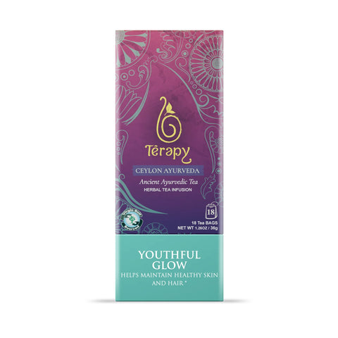 Terapy Ceylon Youthful Glow, 18 Count Tea Bags