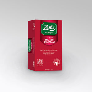 Zesta Premium English Breakfast Tea, 20 Count Tea Bags