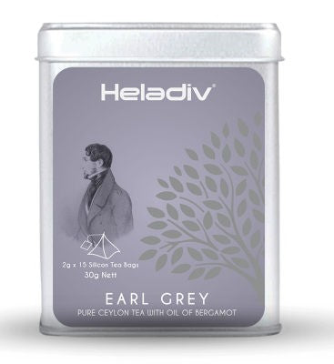Heladiv Earl Grey Ceylon Tea, 15 Count Tea Bags