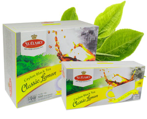 St Clair's Lemon Flavoured Tea, 100 Count Tea Bags