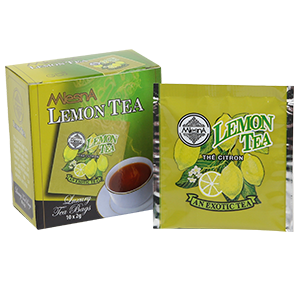 Mlesna Lemon Flavoured Ceylon Tea, 10 Count Tea Bags