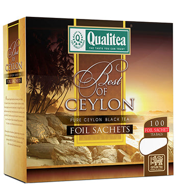 Qualitea Best Of Ceylon Tea, 100 Count Tea Bags