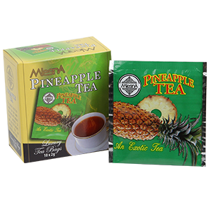 Mlesna Pineapple Flavoured Ceylon Tea, 10 Count Tea Bags