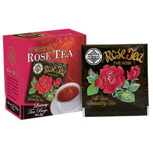 Mlesna Rose Flavoured Ceylon Tea, 10 Count Tea Bags