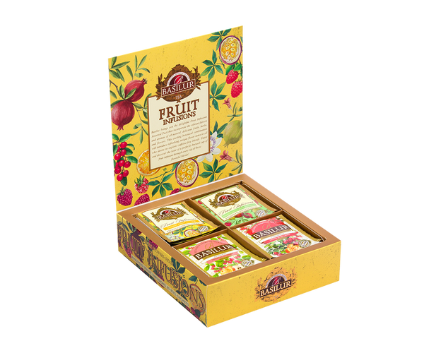 Basilur Assorted Fruit Infusion Tea Volume 3, 40 Count Tea Bags