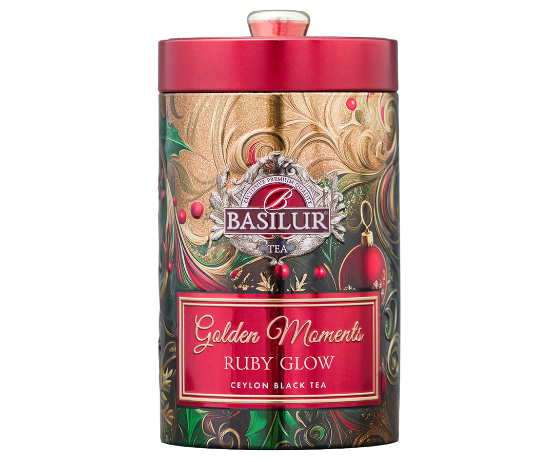 Basilur Ruby Glow Tin Caddy, Loose Tea 100g