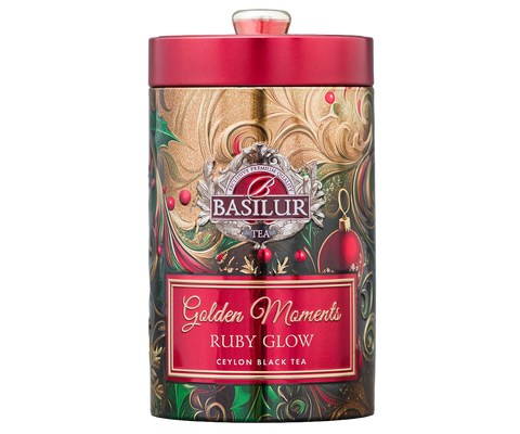 Basilur Ruby Glow Tin Caddy, Loose Tea 100g