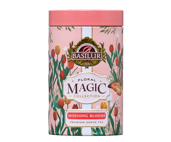 Basilur Floral Magic Morning Blooms, Loose Leaf Green Tea 75g