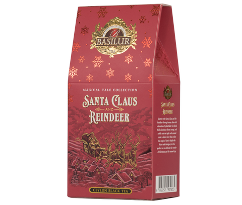 Basilur The Santa Claus and Reindeer, Loose Leaf Black Tea 75g