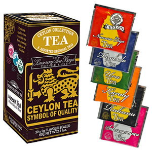 Mlesna Ceylon Collection Tea, 30 Count Tea Bags