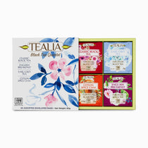 Tealia Presentation Box Black Tea Quartet Assorted, 40 Count Tea Bags