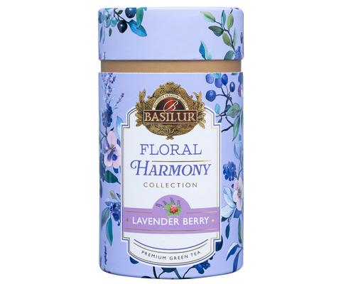 Basilur Floral Harmony Lavender Berry, Loose Leaf Green Tea 75g