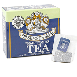 Mlesna President's Brew Ceylon Tea, 50 Count Tea Bags