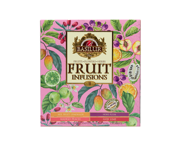 Basilur Assorted Fruit Infusion Tea Volume 2, 40 Count Tea Bags