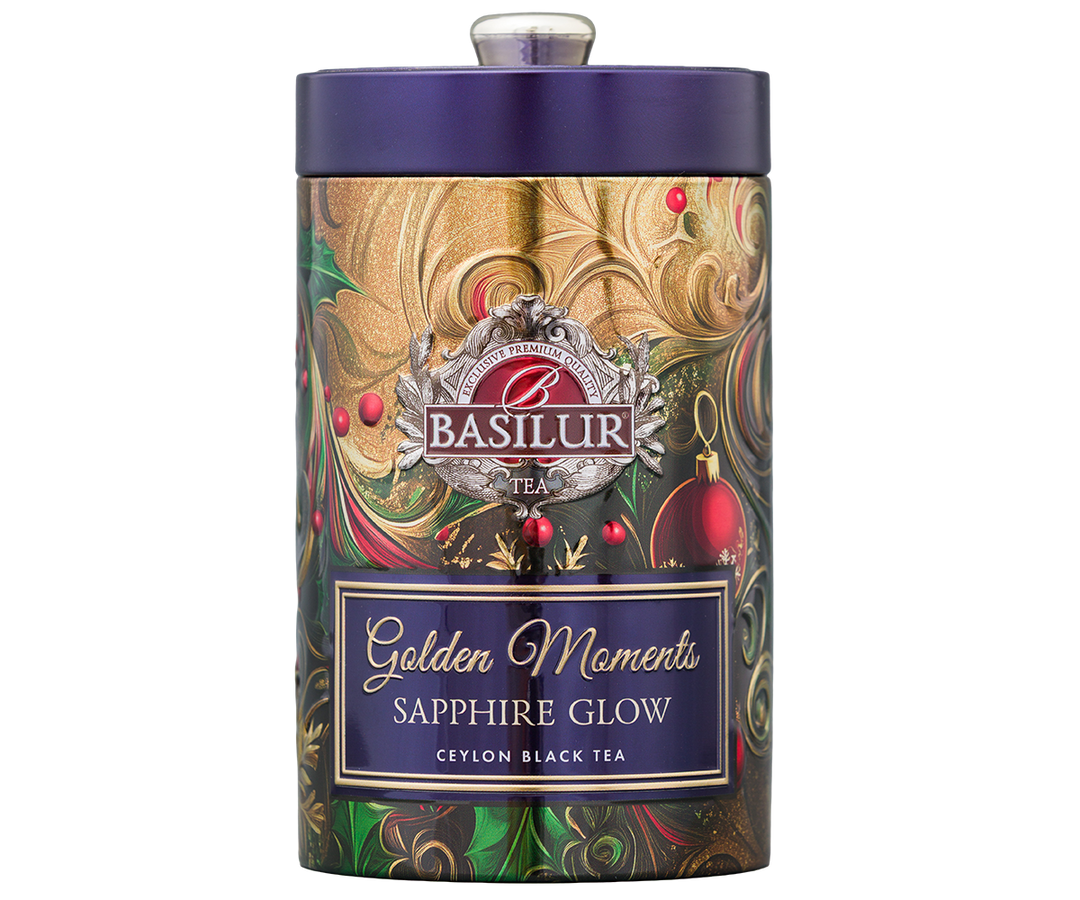 Basilur Sapphire Glow Tin Caddy, Loose Tea 100g