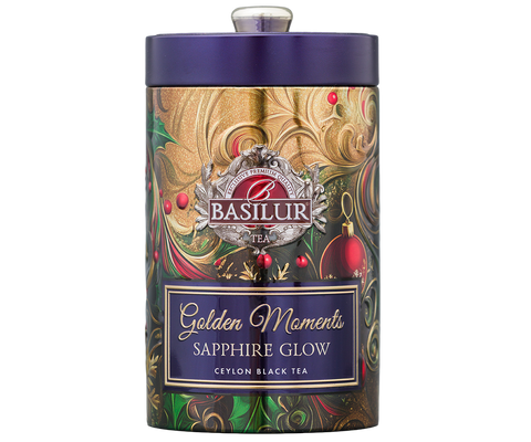 Basilur Sapphire Glow Tin Caddy, Loose Tea 100g