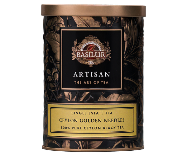 Basilur Artisan Collection Ceylon Golden Needles Tin, Loose Tea 60g