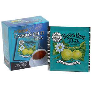 Mlesna Passion Fruit Flavoured Ceylon Tea, 10 Count Tea Bags