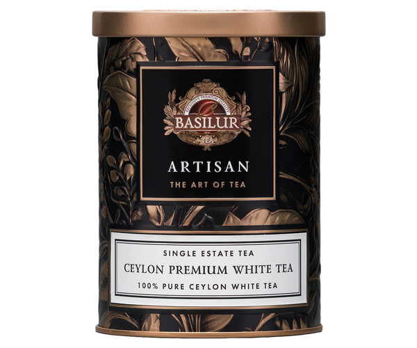 Basilur Artisan Collection Ceylon Premium White Tea Tin, Loose Tea 25g