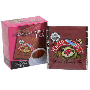 Mlesna Cream Earl Grey Flavoured Ceylon Tea, 10 Count Tea Bags