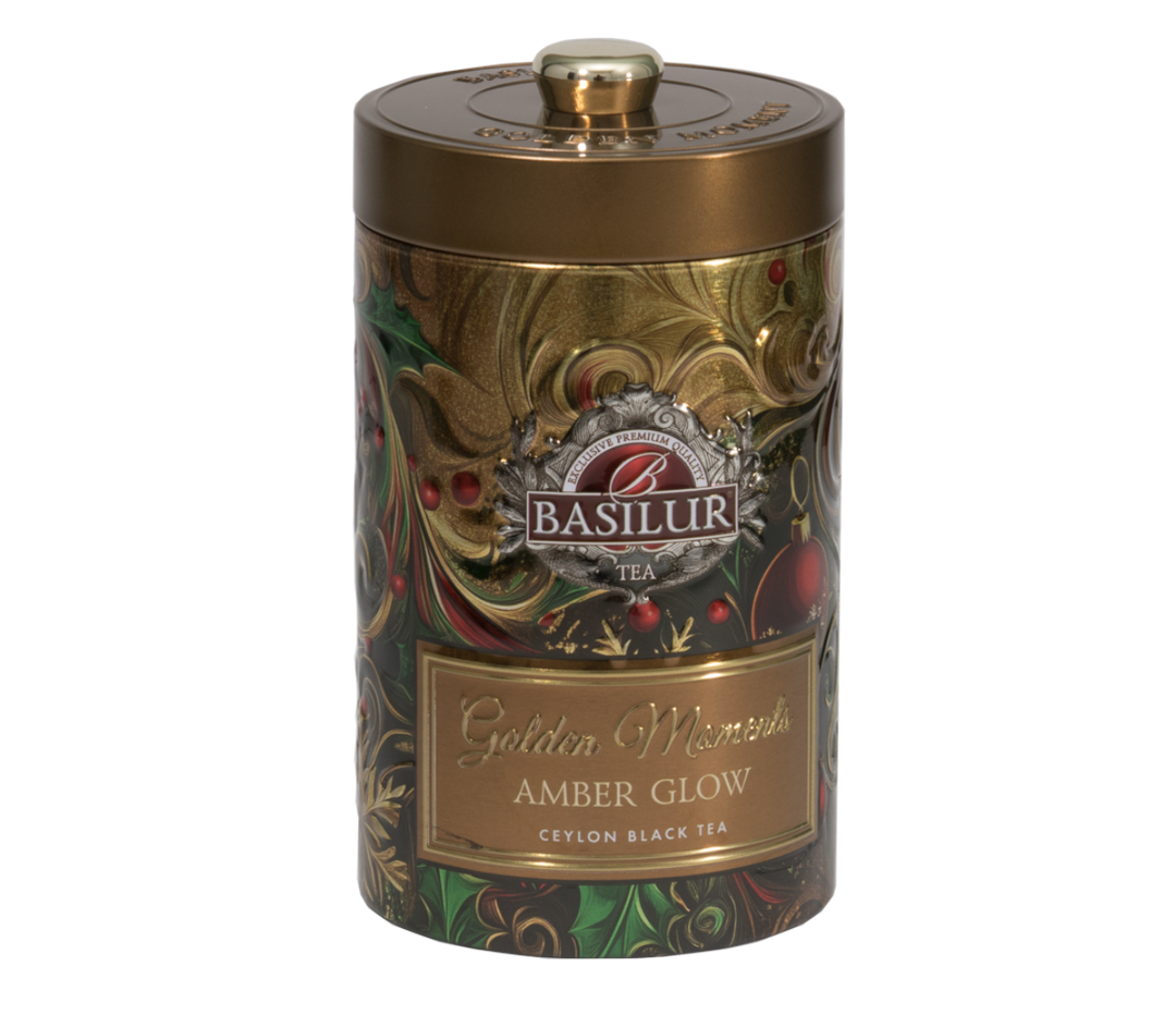 Basilur Amber Glow Tin Caddy, Loose Tea 100g