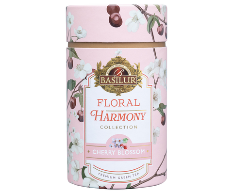 Basilur Floral Harmony Cherry Blossoms, Loose Leaf Green Tea 75g
