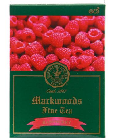 Mackwoods Raspberry Flavoured Ceylon Black Tea, 25 Count Tea Bags