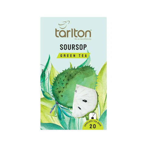 Tarlton Soursop Flavoured Ceylon Green Tea, 20 Count Tea Bags