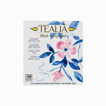 Tealia Presentation Box Black Tea Quartet Assorted, 40 Count Tea Bags