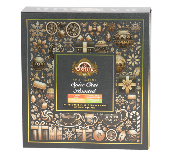 Basilur Basilur Spice Chai Assorted Gift Pack, 40 Count Tea Bags