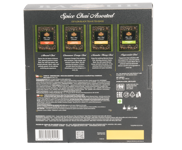 Basilur Basilur Spice Chai Assorted Gift Pack, 40 Count Tea Bags