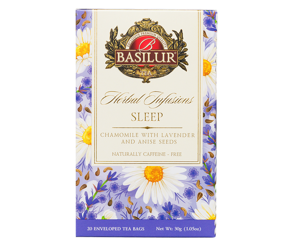 Basilur Sleep Herbal Tea, 20 Count Tea Bags