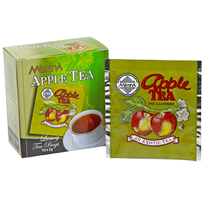 Mlesna Apple Flavoured Ceylon Tea, 10 Count Tea Bags