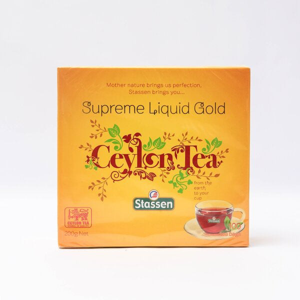 Stassen Ceylon Tea, 100 Count Tea Bags